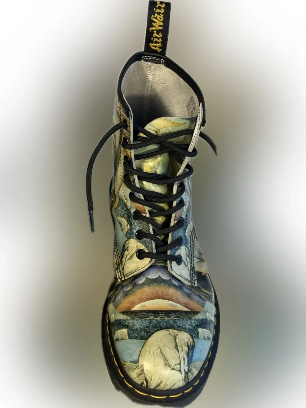 Rare Dr. Martens 1460 William Blake Art Print Boots Men’s US 11 EU 45 Surreal - Picture 6 of 9